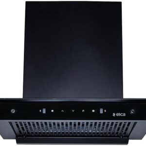 Elica 60cm 1500 m3/hr Filterless Autoclean Kitchen Chimney with 15 Years Motor WARR & 5 Years Comprehensive | FLAT FL 600 HAC LTW MS NERO | Black | Touch + Motion Sensor Control