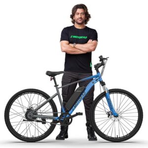 E MOTORAD - RIDE THE ELECTRIC REVOLUTION Unisex X1 Mountain Electric Cycle with 7.65Ah Removable Battery, 27.5inch Wheel Size, Front Suspension, 250W BLDC Motor, 90% Assembled (Ocean Blue), 18 Inch